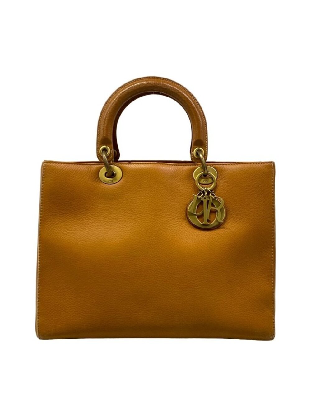 Dior Handbag Lady Brown Leather